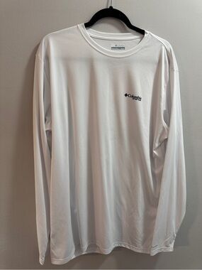 Columbia Men’s Long Sleeve PFG Shirt - White